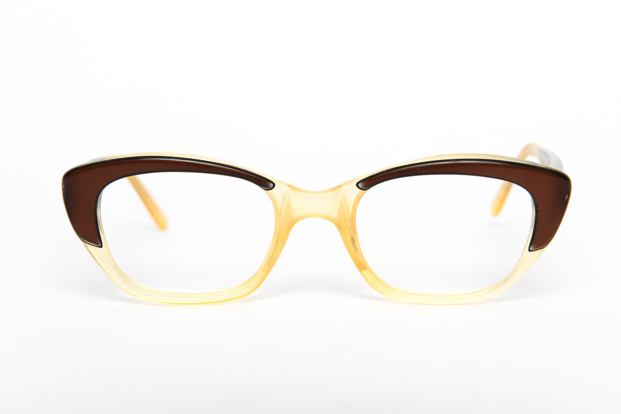 Cateye - 1940s-1960s Brown Clear