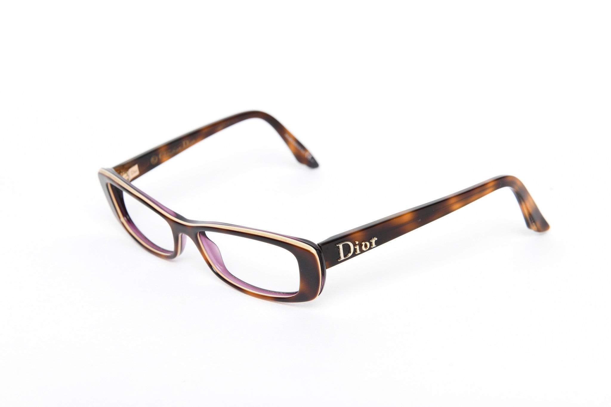 Christian Dior - Brown Mottle Plastic