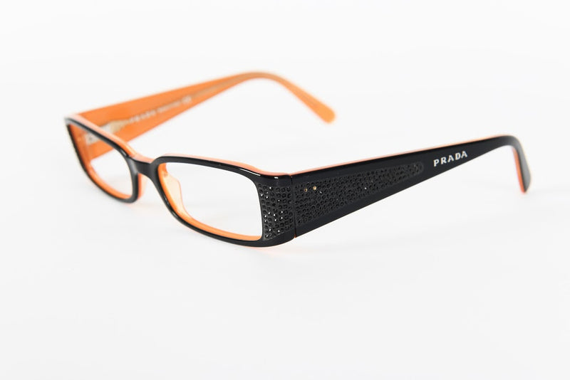 Prada - Black Orange Plastic Diamante