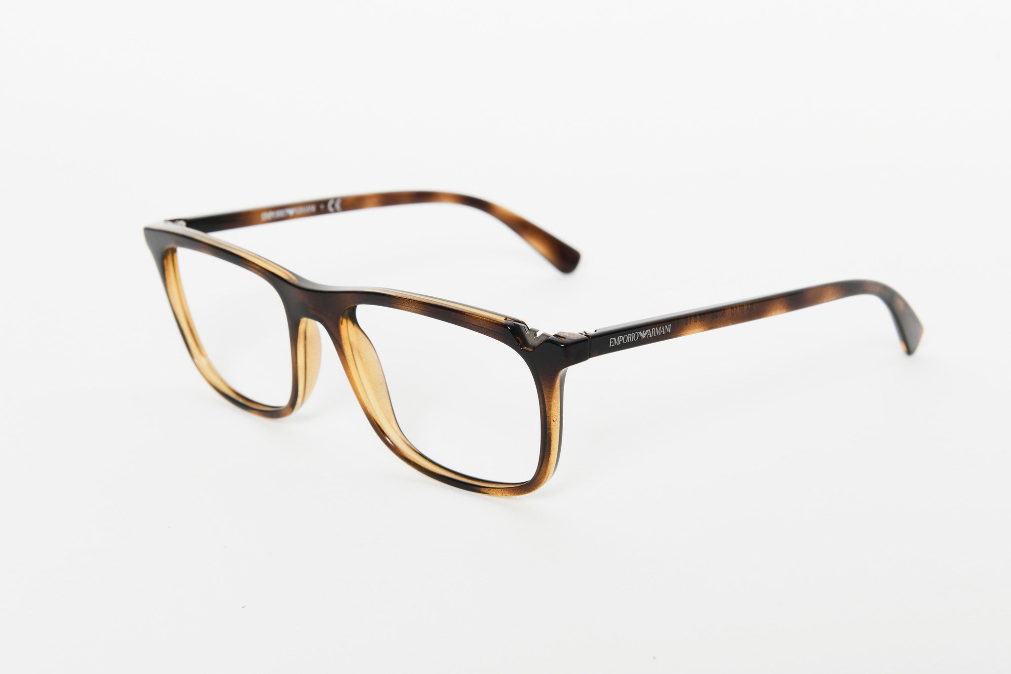 Emporio Armani - Dark Brown Squared Plastic