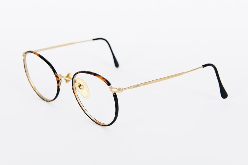 Round Metal - 1980s-1990s Brown Tortoiseshell