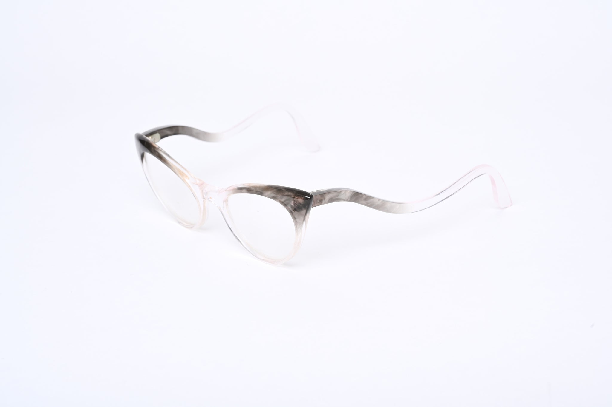 Cateye - Grey Mottle Clear Plastic