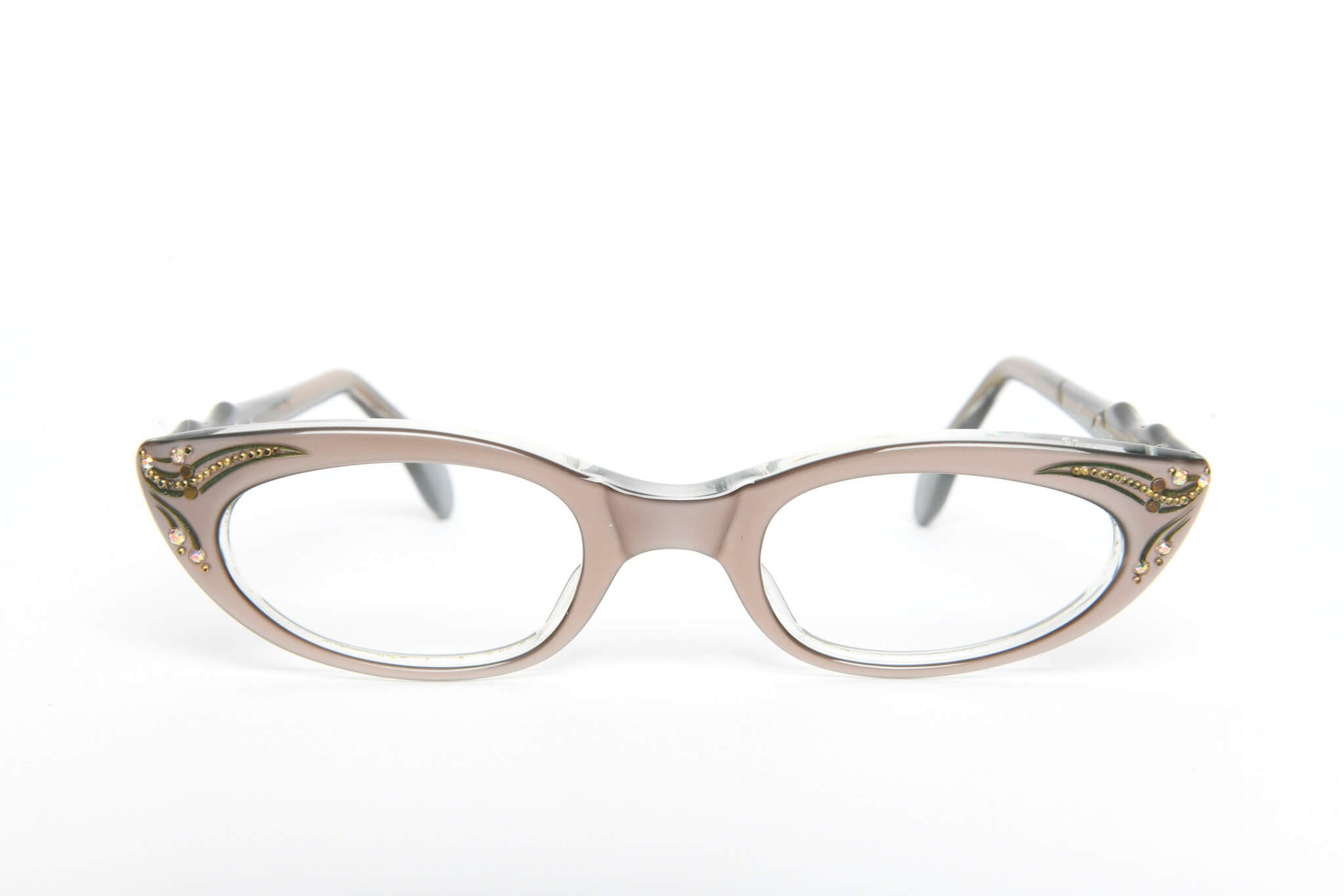 Cateye - 1940s-1960s Mink Plastic New Old Stock