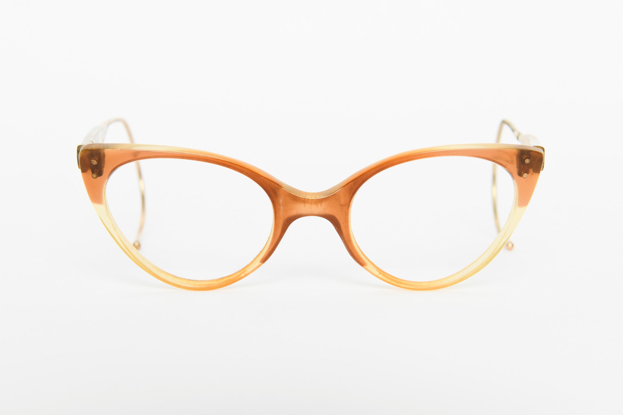 Cateye - 1940s-1960s Brown Clear