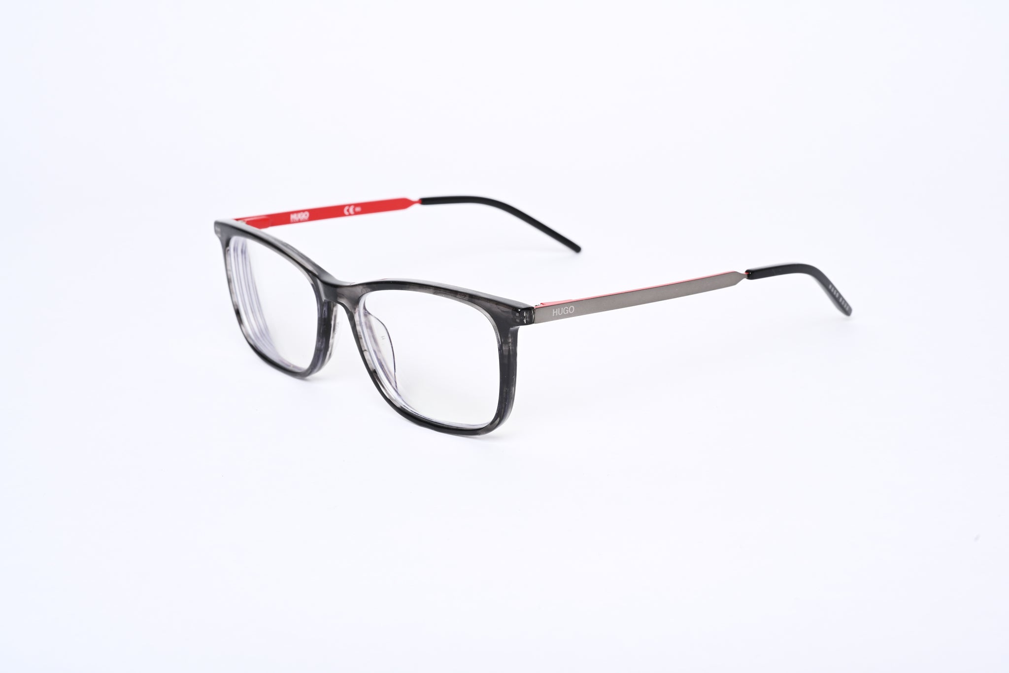 Hugo Boss - Translucent Dark Grey Tortoiseshell