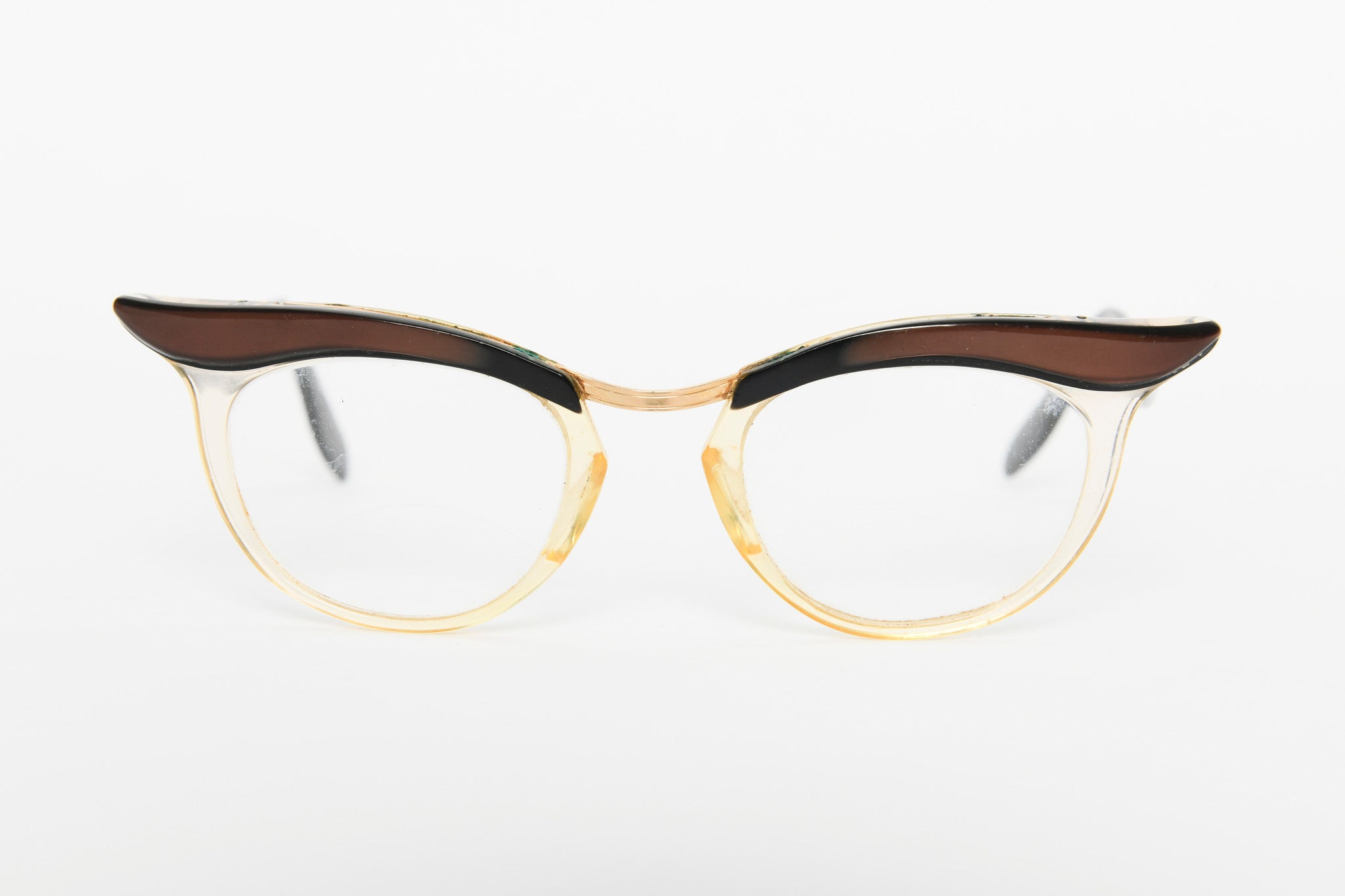 Cateye - 1940s-1960s Brown Clear