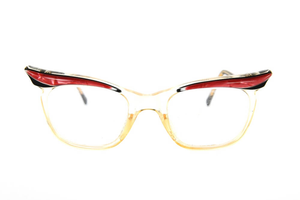 Cateye - 1940s-1960s Pink Red Black Champagne Cateye