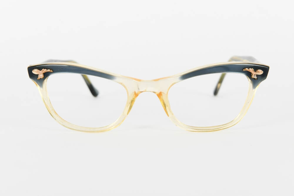 Cateye - 1940s-1960s Blue Crystal