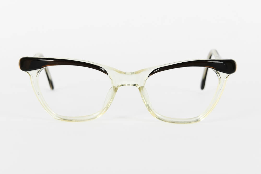 Cateye - 1940s-1950s Crystal Dark Brown