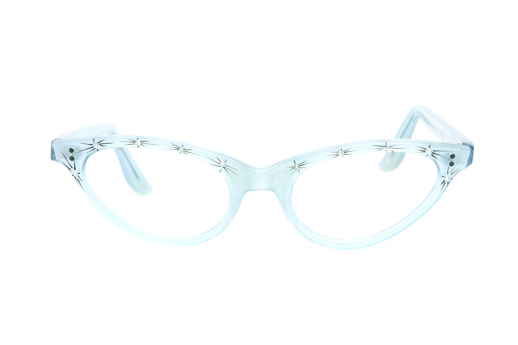 50s blue cat eye glasses. Vintage glasses. Pinup glasses. 