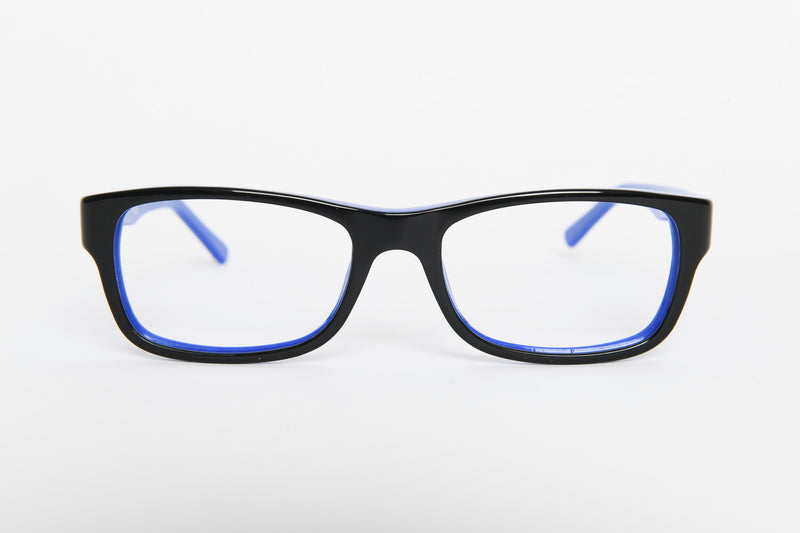 Ray-Ban - Black Blue Squared Shiny Plastic