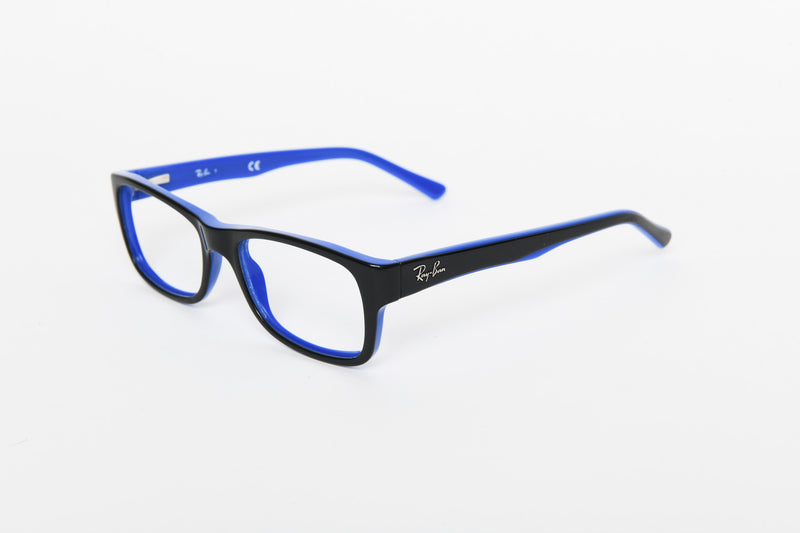 Ray-Ban - Black Blue Squared Shiny Plastic