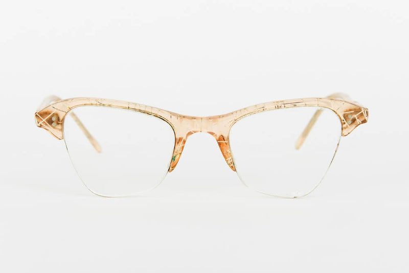 Cateye - 1940s-1960s Gold translucent Cateye