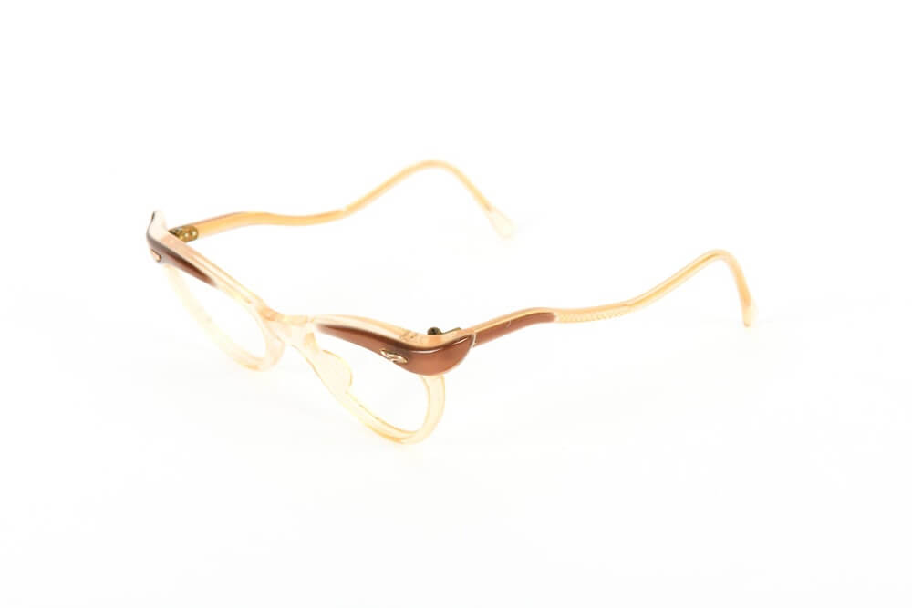 Cateye - 1950s-1960s Champagne Brown