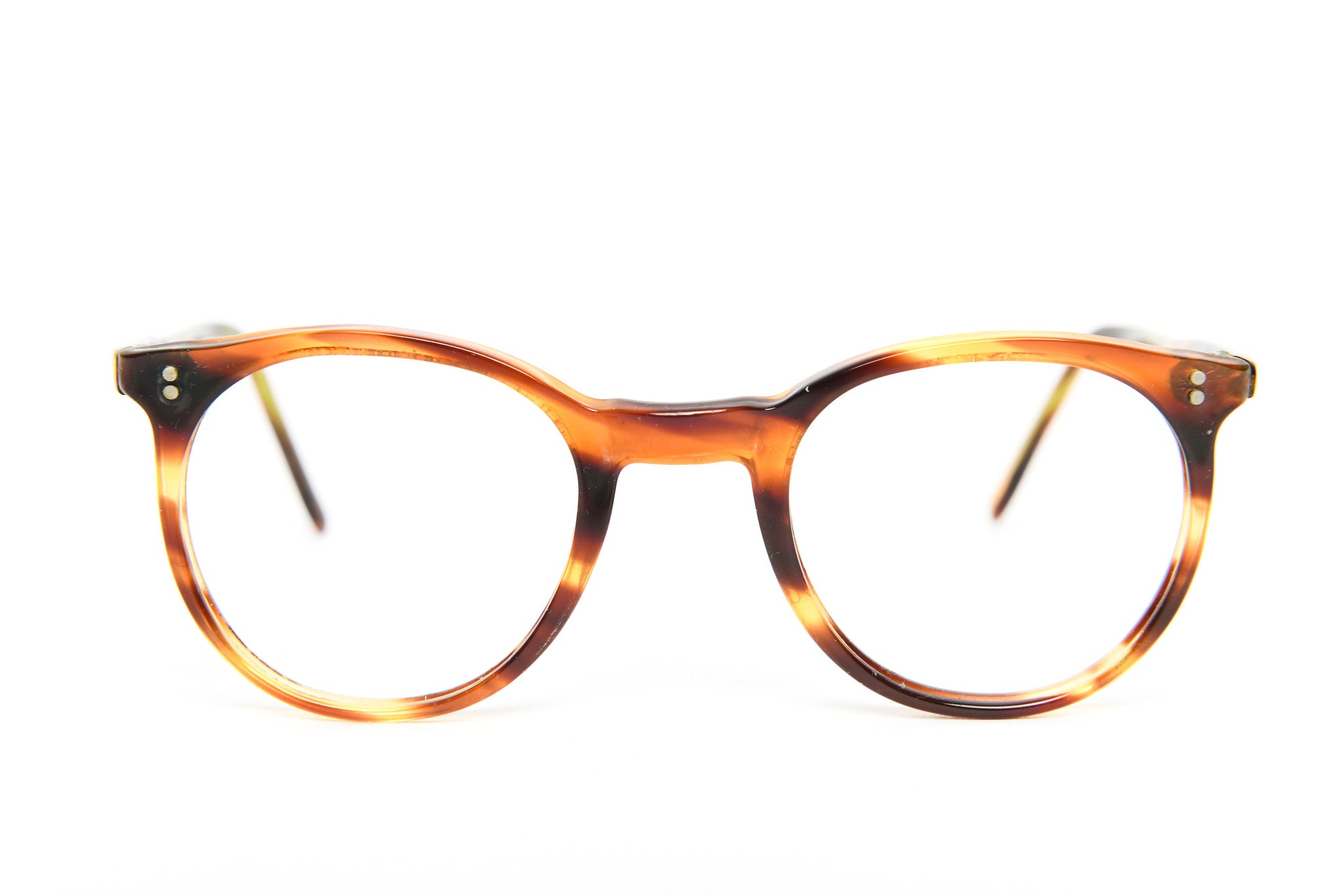 524 - 1950s-1960s Round Brown Tortoiseshell