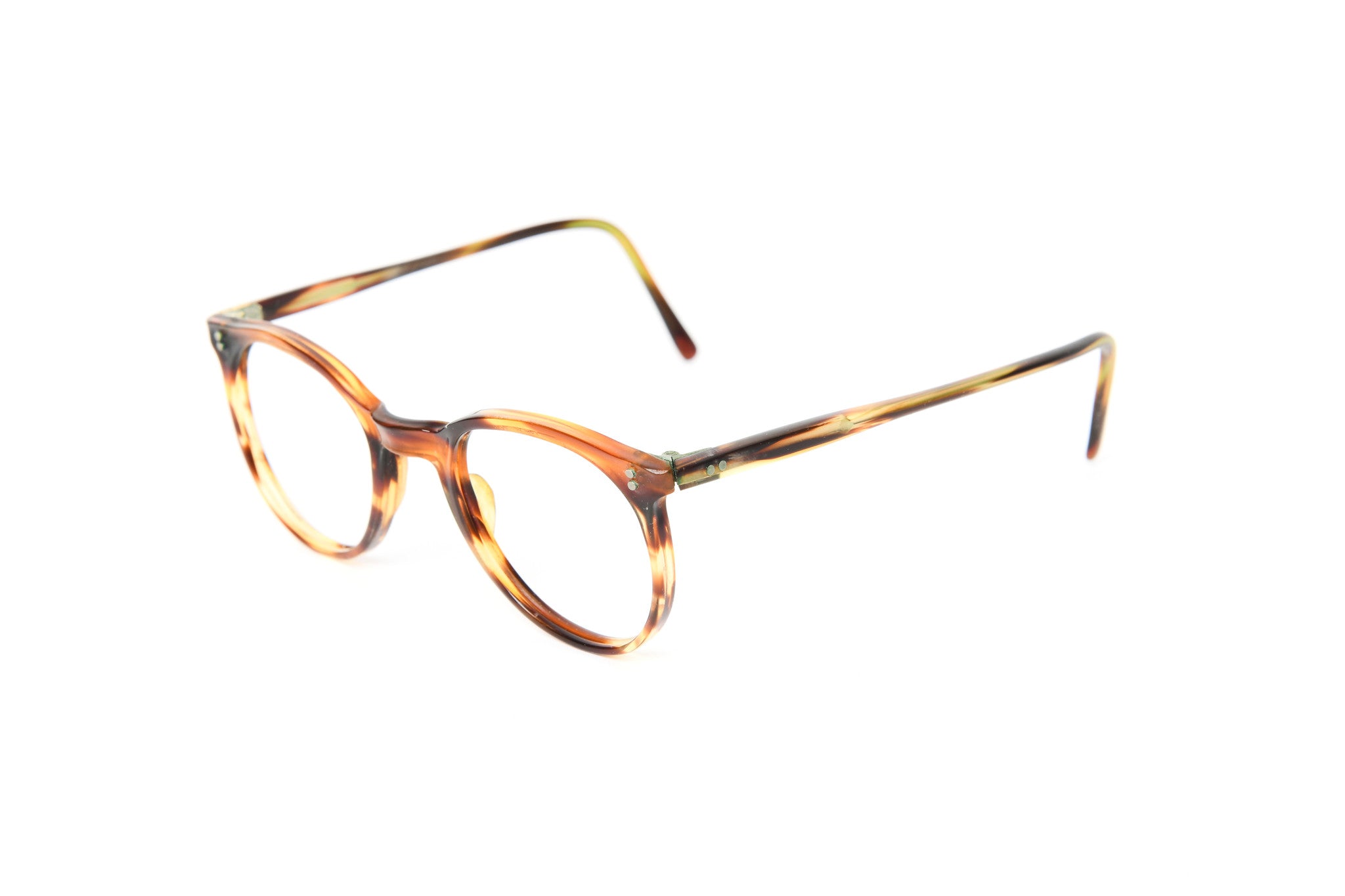 524 - 1950s-1960s Round Brown Tortoiseshell