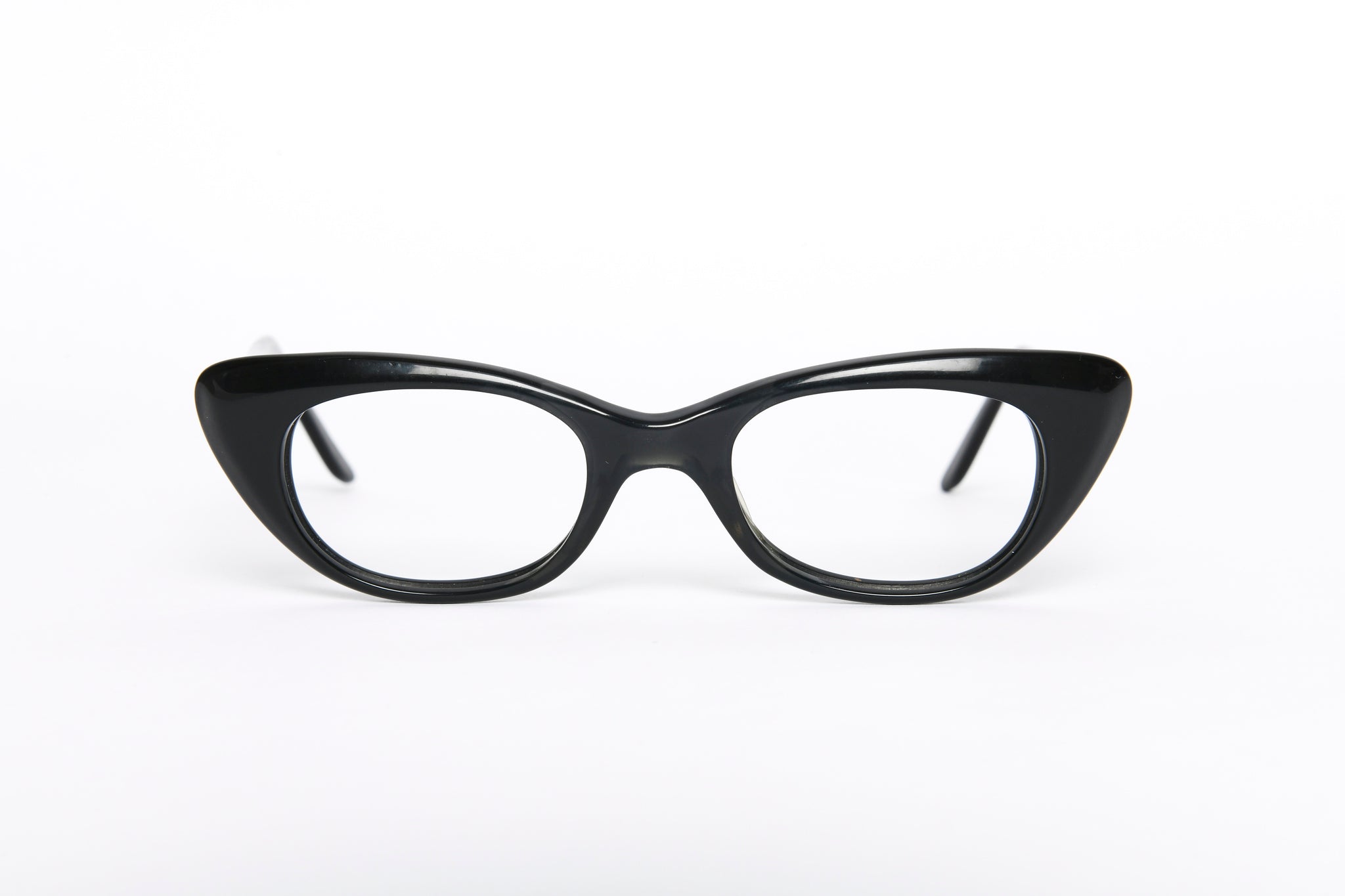 Cateye - 1950s-1960s Black  Plastic