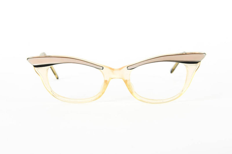 Cateye - 1950s-1960s Champagne Taupe