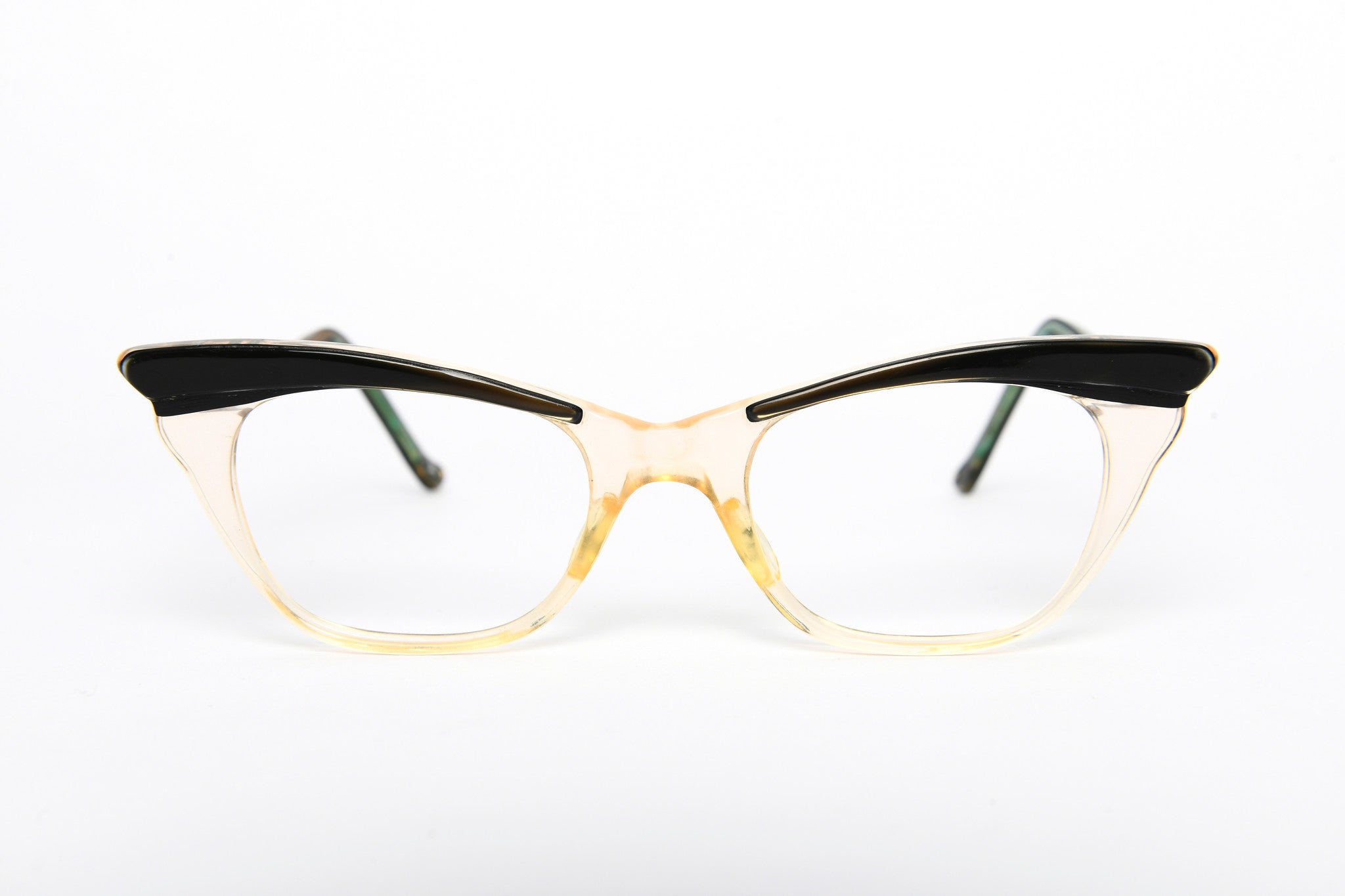 Cateye - 1940s-1960s Clear Black Plastic