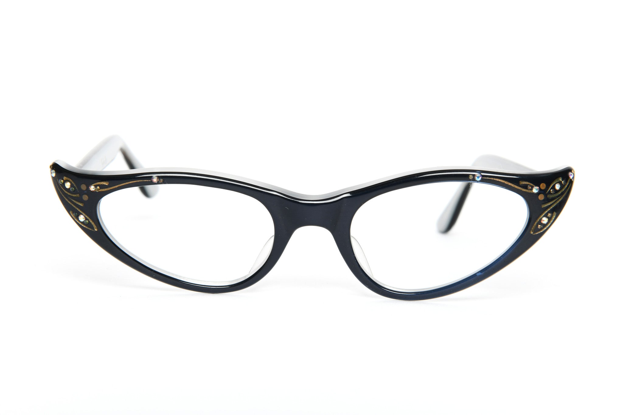 Cateye - 1940s-1960s Black New Old Stock