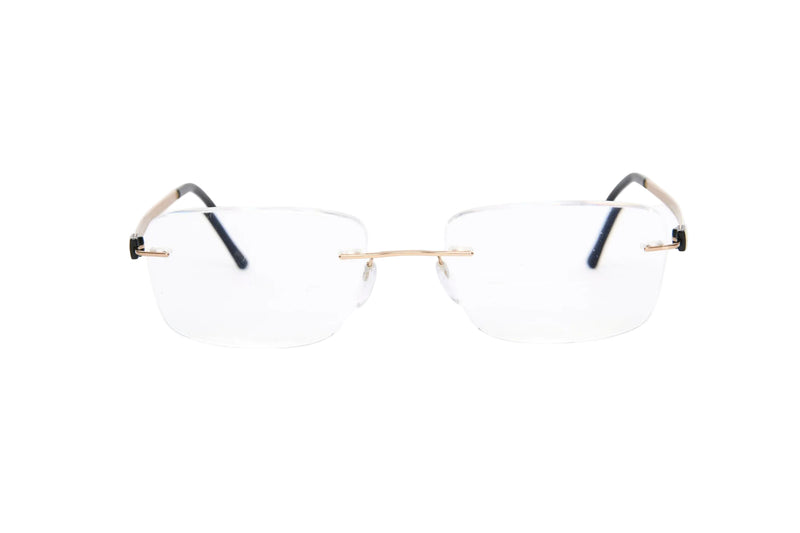 Silhouette 5452 20 6051 men's rimless glasses.