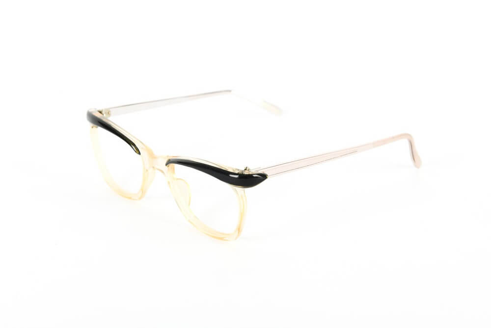 Cateye - 1950s-1960s Champagne Black