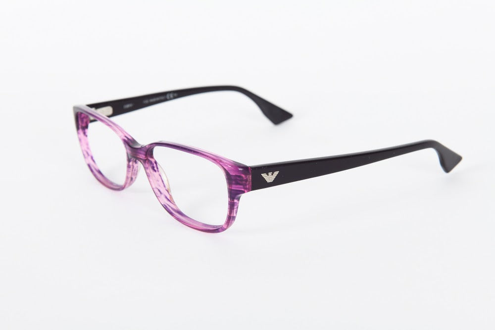 Emporio Armani - Purple Mottle Plastic