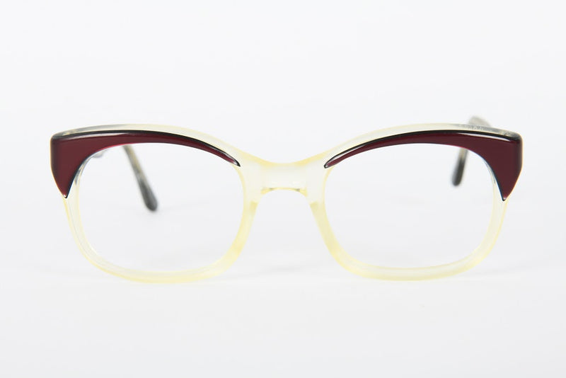 Cateye - 1940s-1960s Burgundy Champagne