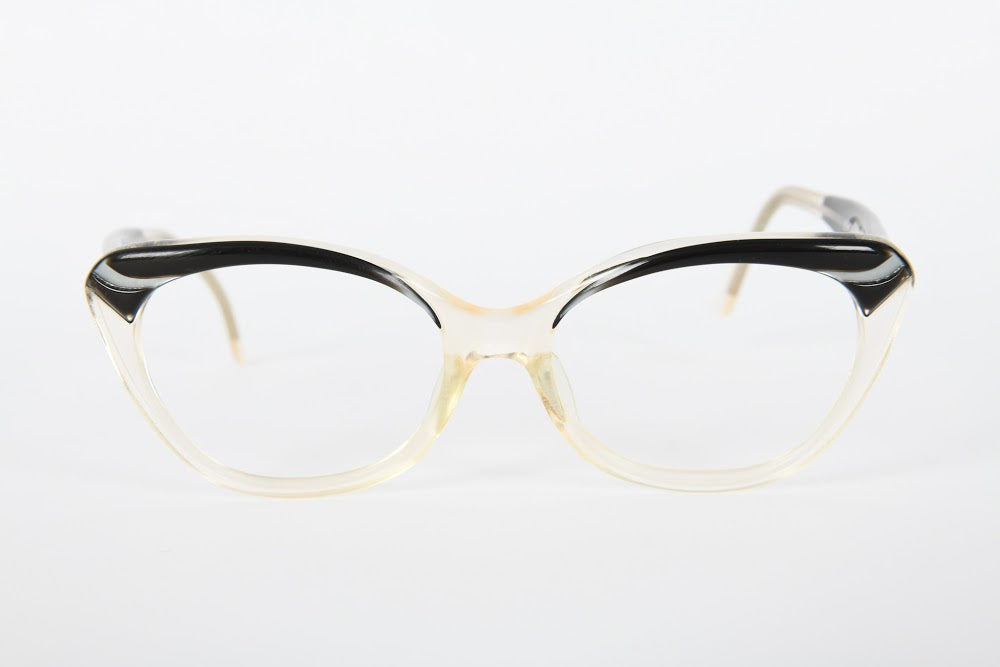 Cateye - 1950s-1960s Black Grey Champagne