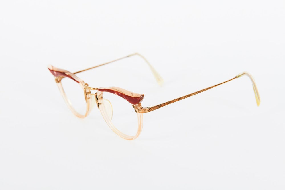 Cateye - 1950s-1960s Pink Gold